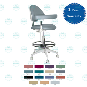 TPC-Mirage-Dental-Assistant-039-s-Stool-15-Colors-Right-or-Left-Use-1-Year-Warranty