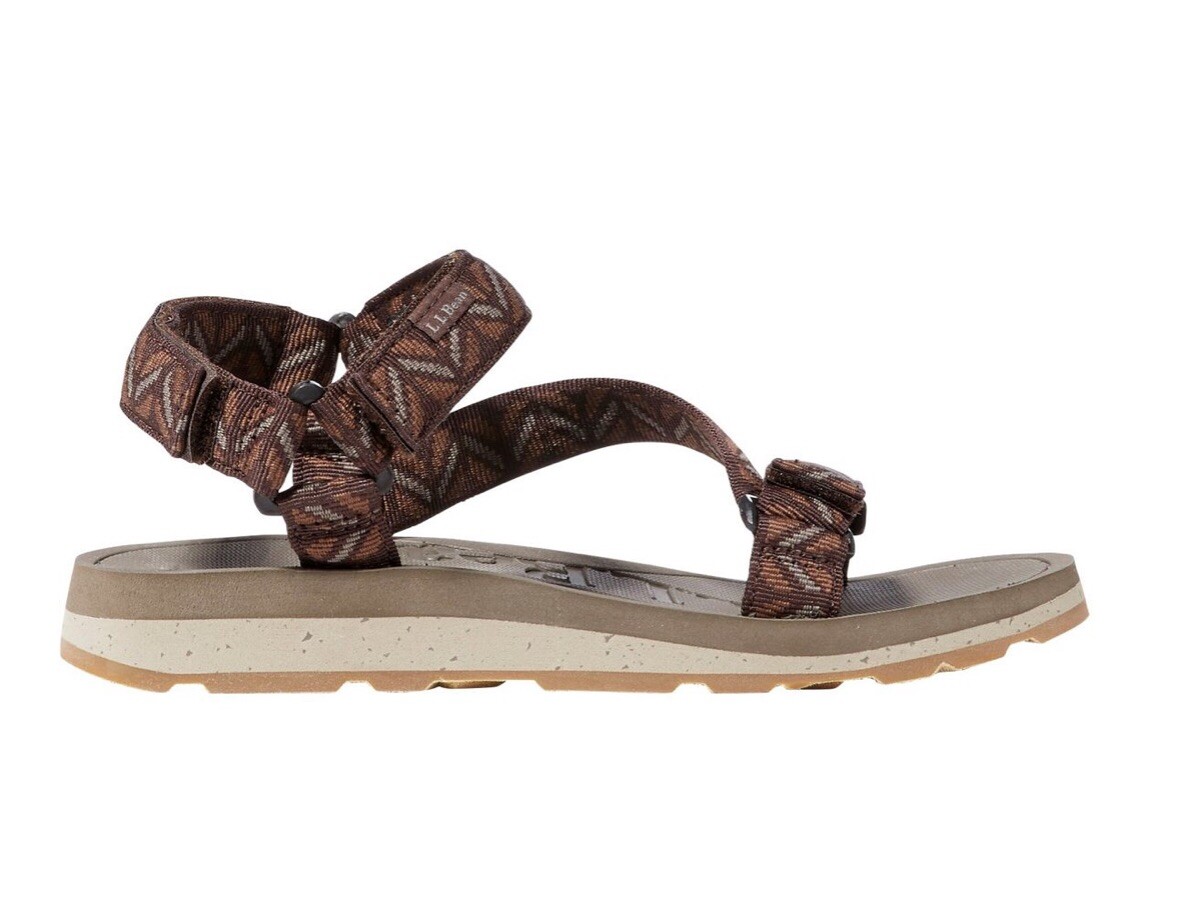 L.L. Bean Katahdin Geo 4 Point Sandals Coffee Bean Brown Men’s Size 8 NEW NWOT L.L. BEAN Men main image 4
