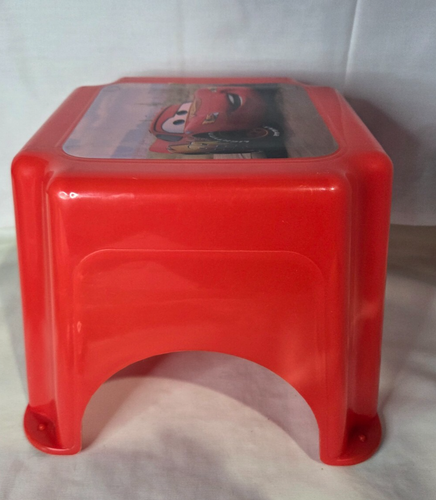 Disney Pixar Cars Lightning McQueen Toddler Step Stool Red 9''x 9''x 9'' - Picture 6 of 12