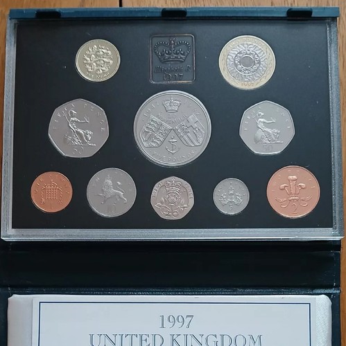CONJUNTOS DE PRUEBA DE MONEDAS ANUALES COMO NUEVOS REALES AÑOS 1991 A 1999 CAJA AZUL EDICIONES DE LUJO GB - Imagen 51 de 70