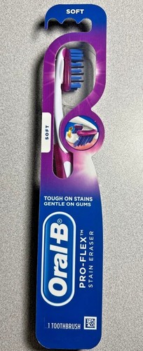 Oral B Pro Flex Stain Eraser Manual Toothbrush, Soft Bristles 1 Count - Picture 2 of 7