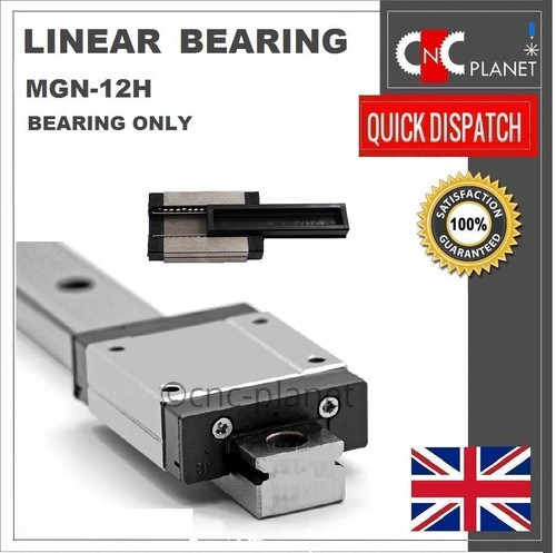 MGN12 LINEAR RAIL MGN 12 BEARING GUIDE SLIDE CARRIAGE BLOCK MGN12C MGN12H CNC UK - Picture 28 of 28