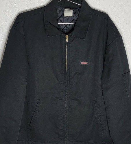 Mechanic Jacket Dickies Workwear Quilted Lining Navy Blue Men Size XL *FREE SHIP - Picture 12 of 12