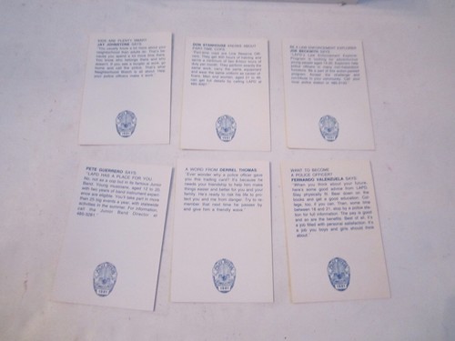 (30) 1981 POLICE BASEBALL CARDS - ASSORTED - MINT - OFC-5 - Picture 6 of 10