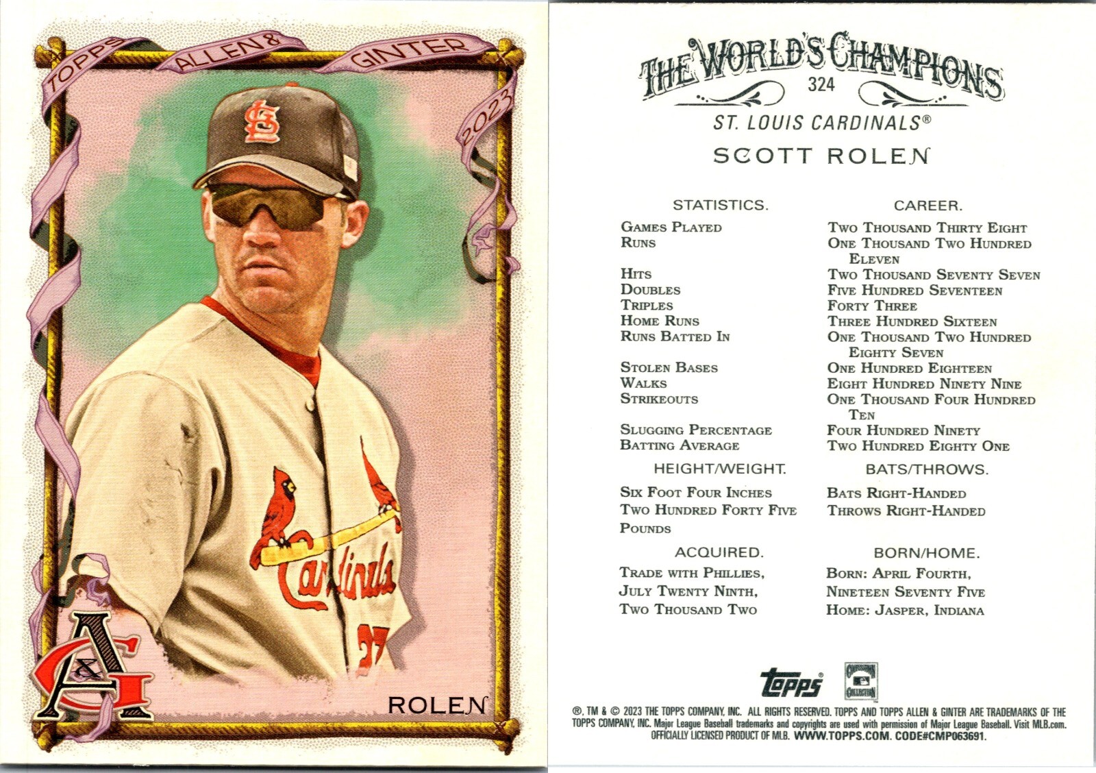 2023 Topps Allen Ginter 251-400 Base + Inserts Buy 2 Get 2 FREE Shipping U-Pick - Picture 56 of 170