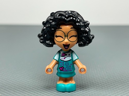 LEGO Minifigura Micro Muñeca Mirabel 43200 Disney's Encanto Ojos Cerrados Cabello Negro - Imagen 7 de 7