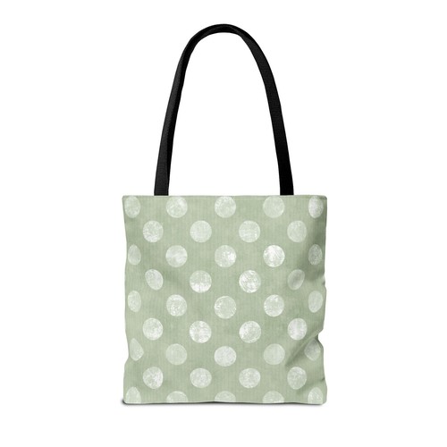 Christmas Color Big Dots Tote Bag - Holiday Shopping Bag, Red Green Polka Dot - Picture 3 of 61