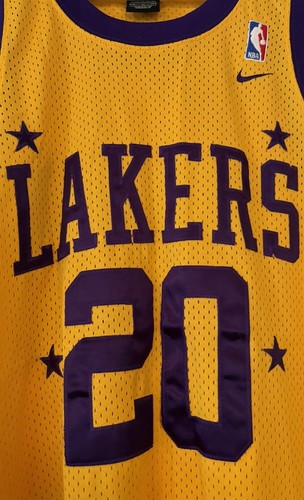 Gary Payton Los Angeles Lakers NBA Jersey Men M Nike Rewind HWC Vtg #20 Glove - Picture 4 of 9