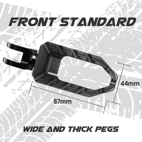 Laser Anti Slip Black Front Large Foot Pegs For SportClassic Sport 1000 06-08 09 - Foto 7 di 8