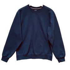 Blue Sweatshirt Medium Active Running Warm Comfy Fruit of Loom Workout Basic   i