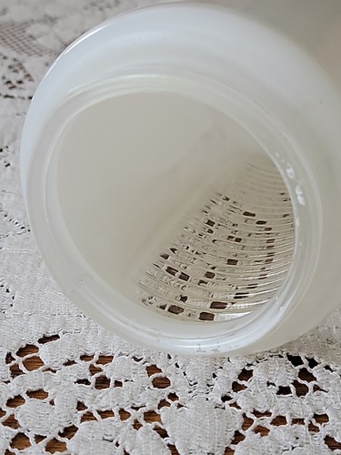 Vintage Art Deco Style Wall Light Globe Shade White Clear Ribbed - Picture 9 of 12