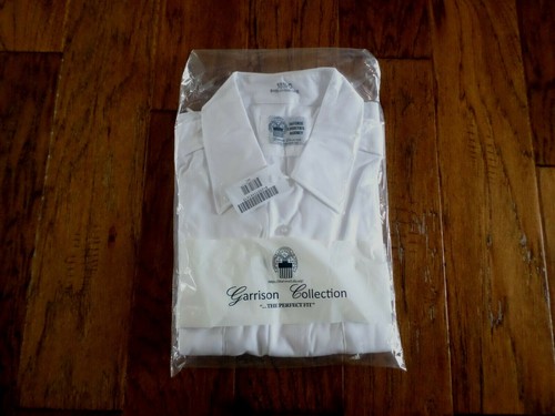 U.S MILITARY ARMY ISSUE WHITE DRESS SHIRT MEN'S SHORT SLEEVE LARGE & X-LARGE NEW - Picture 2 of 15