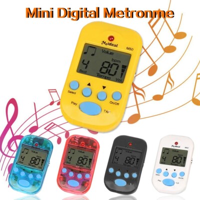 Digital Metronome Mini Portable Pocket Clip-On Electronic Metronome With Battery Suitable for Piano Violin Guitar Drum Flute A