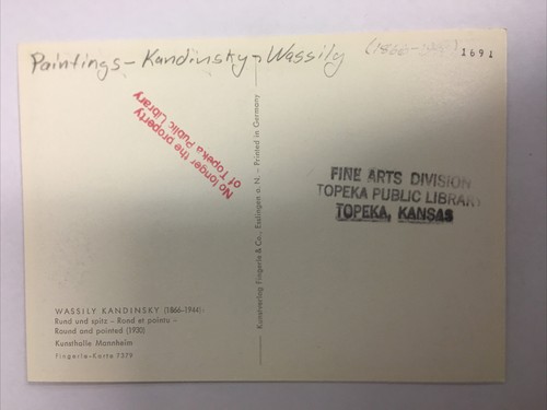 Postal vintage redonda y puntiaguda de Wassily Kandinsky - Imagen 6 de 6