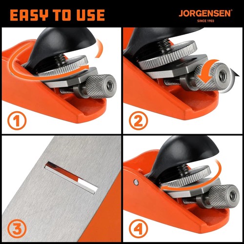 Jorgensen 3,5" Mini Holzhobel - Mini Handhobel für Holzbearbeitung, Blockhobel, - Bild 11 von 12