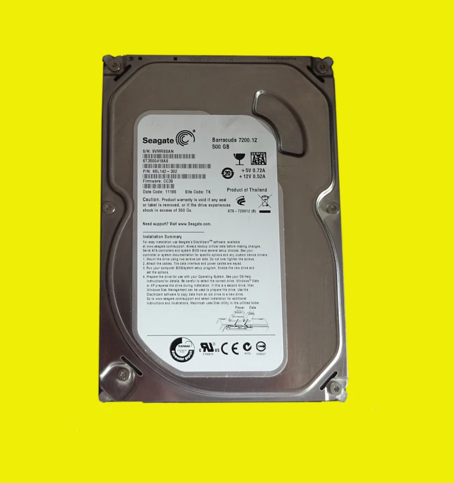 Segate SATA_500 GB
