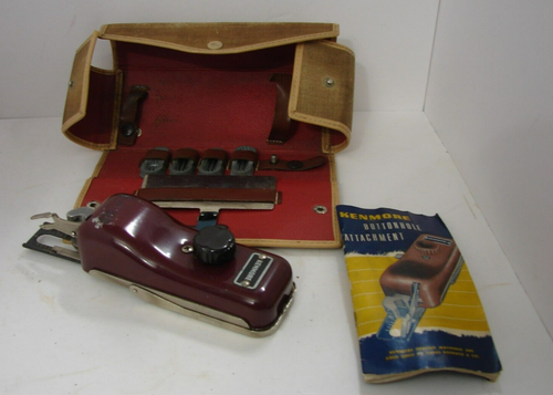 Vintage Kenmore Buttonhole Attachment # W654321N w/ Box & Instructions NICE SET - Picture 1 of 9