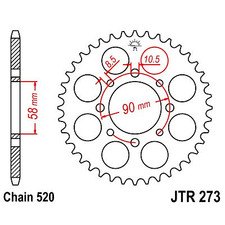 JT SPROCKETS Corona 273 steel 42 dientes