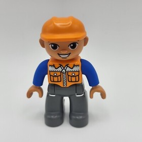 LEGO Duplo Dump Truck and Tracked Excavator 10812 Complete set Retired Road Sign