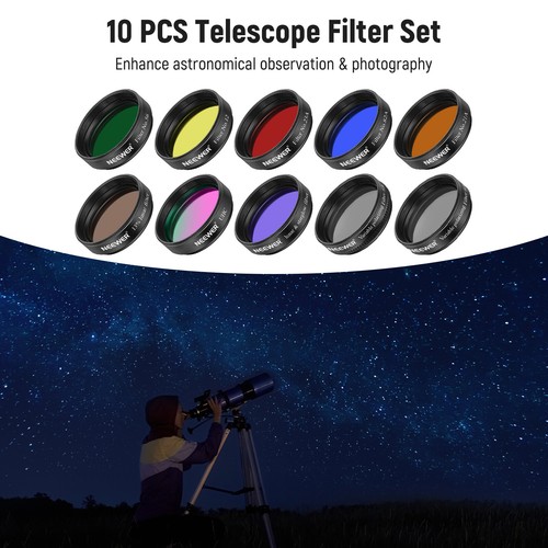 NEEWER 1,25" Teleskop Okular Filter Set für Sternenhimmel Mondbeobachtung - Bild 2 von 8