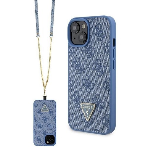 Coque Guess rigide, logo en m�tal pour Apple iPhone 15/14/13 6.1 - bleu - Foto 3 di 4