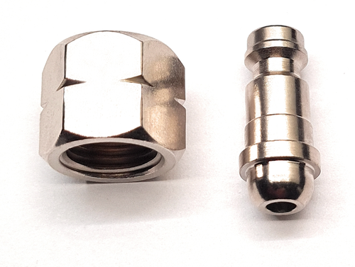 BBQ Schnellkupplung 2x Düse 1/4 BSP LH Gewinde + Innengewinde mit 8mm Schlauchschwanz - Bild 6 von 6