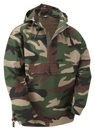 Combat Army Smock Military Style Jacket Hooded Top Snow Camo Urban Hoodie Anorak - Picture 6 of 7