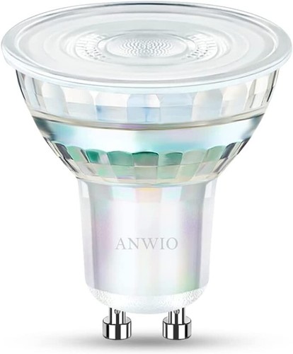 GU10 4W LED Spot Light Ceiling Bulb-6 PACK! ANWIO Glass Led Bulb-Warm White - Picture 2 of 5