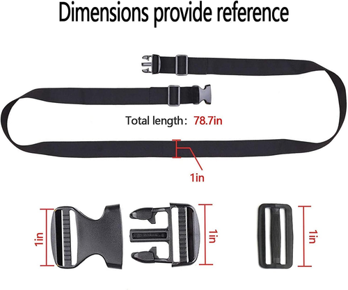 4 Set Golf Trolley Cart Bag Straps Webbing Fastener Belt Repalcement & Quick Rel - Picture 3 of 7