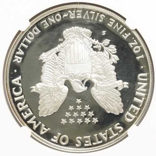 1986 S Proof Silver American Eagle NGC PF-69 UCAM - Picture 2 of 4