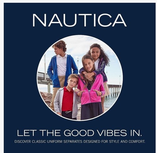 Nautica Big Boys' Uniform Flat Front Pant, Navy, Medium/12 R - Picture 3 of 3