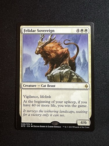 Felidar Sovereign - MTG BFZ R 026/274 NM - Picture 1 of 2