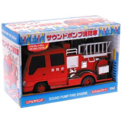 TOYCO Friction Car Sound Pump Fire Truck | eBay