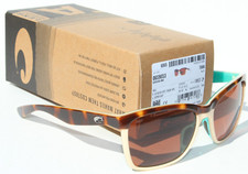 COSTA DEL MAR Anaa POLARIZED Sunglasses Retro Tortoise/Cream/Copper 580P NEW