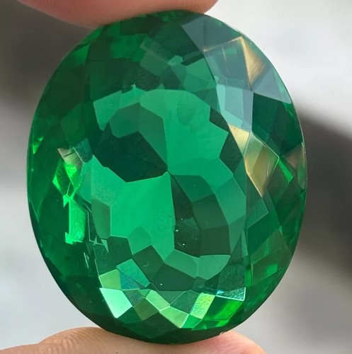 AAA+ 109.60 Ct. Large Green Emerald Oval Cut Loose Gemstone Gift for Birthday - Picture 3 of 10