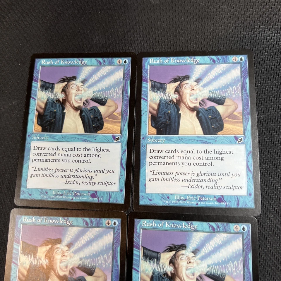 Rush of Knowledge Magic The Gathering Mtg Scourge Playset Card 4 NM - Image 2 of 4