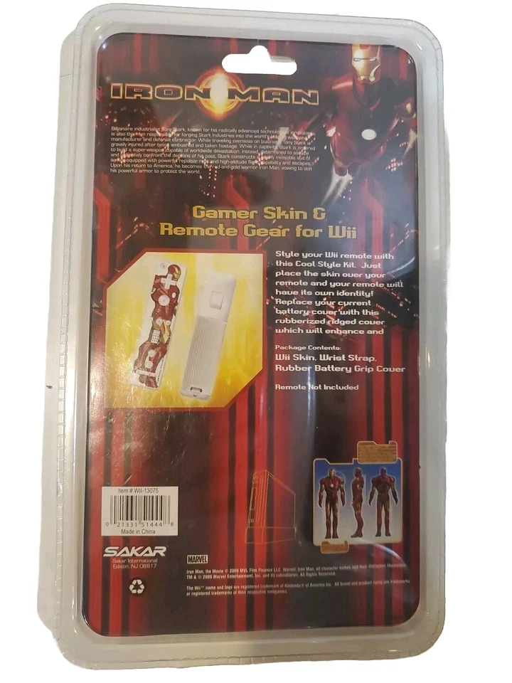 IRON MAN Gamer Skin & Remote Gear para Wii 2009 Foto 2 de 4