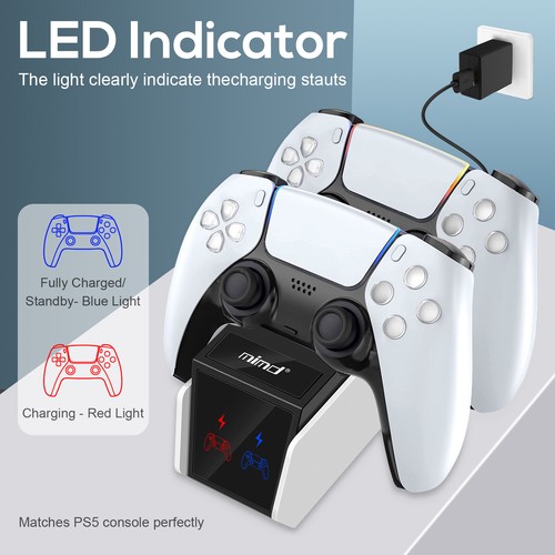 PS5 DualSense Controller Ladestation für Sony Playstation 5 Controller Ladegerät - Bild 7 von 13