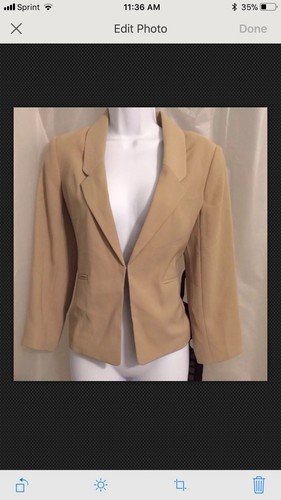 Neu ohne Etikett The Limited Hellbraun Damen-Blazer-Anzugjacke. Beige braun. XS - Bild 2 von 8
