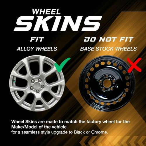PACRIM 17" Gloss Black Wheel Skin Set Made for Chevrolet Trax LS, LT (2024-2025) - Picture 3 of 9