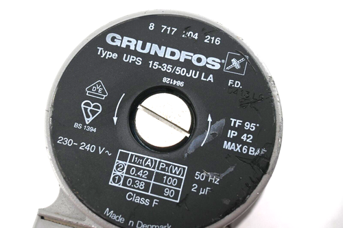 Junkers Grundfos UPS 15-35/50 JULA 8717204216 Grundfos Pumpe Heizungspumpe #2 - Bild 5 von 5