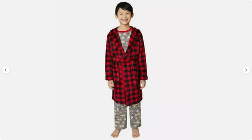 Eddie Bauer Youth 3-piece PJ Set with Robe Polar Bear Sleep (RED, L14/16) NWT - Picture 1 of 4