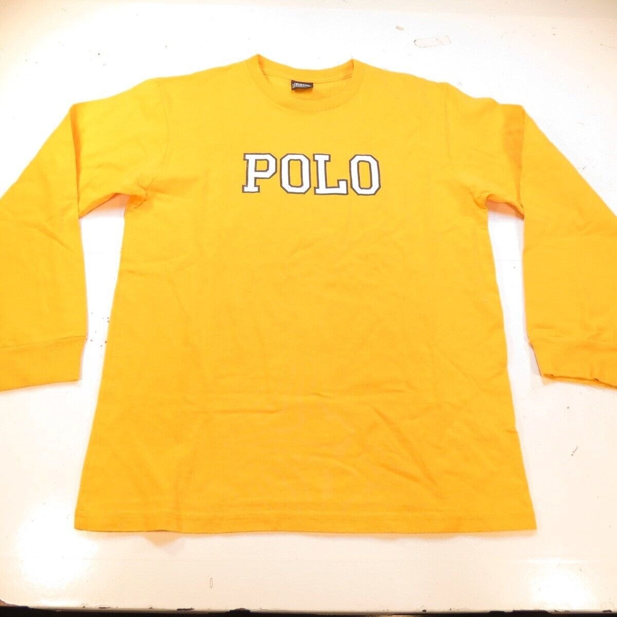 Tシャツ・カットソー RALPH LAUREN Men T Shirts 710969626 003 Yellow POLO RALPH LAUREN DESIGNER LONG SLEEVE TEE T SHIRT Boys L
