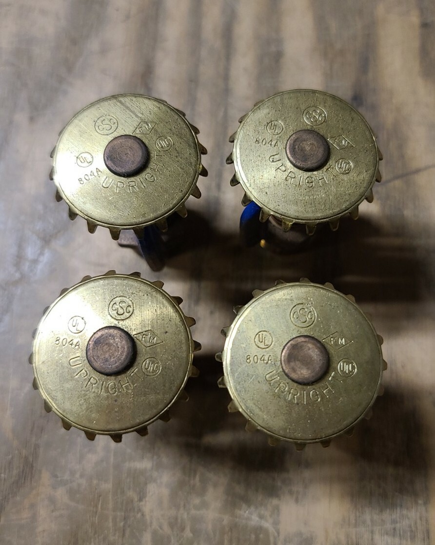 4)CENTRAL 804A Sprinkler Heads UPRIGHT Blue 1R-1496-D13 | eBay