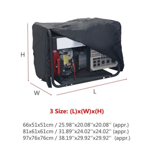 Generator Dust Cover Oxford Cloth Outdoor Accessories Storage Elastic Waterproof - Picture 2 of 9