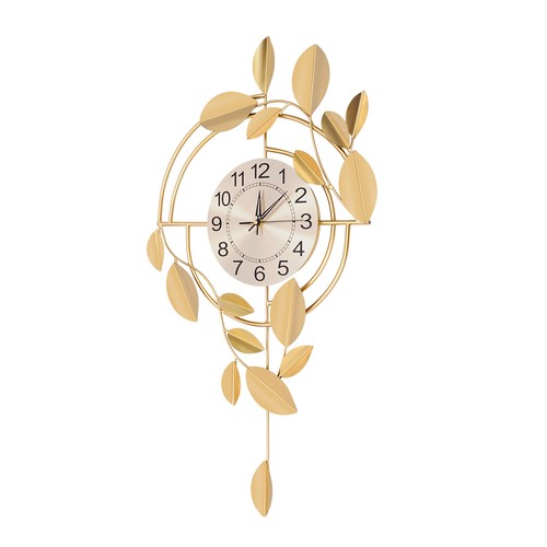 Modern Decorative Wall Clock Wall Decor Clock for Bedroom Office Indoor Gold - Picture 11 of 18