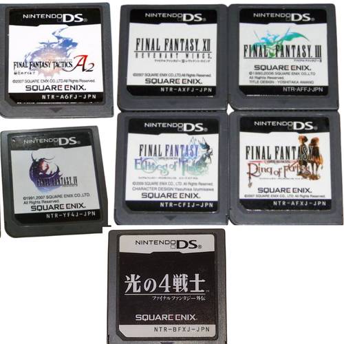 Lot 7 Final Fantasy DS Nintendo 3 12 Ring Tactics 4 Echoes Hikari FF Set Japan - Picture 3 of 9