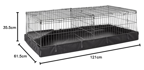 Habitat Enclosure + Roof Guinea Pig Small Animal Pet Cage Top Large Hutch Plus - Picture 7 of 9