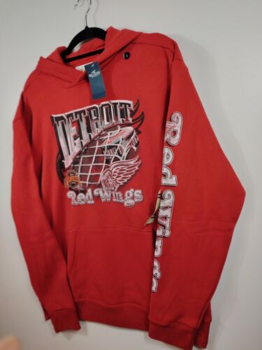 Vintage Detroit Red Wings Hoody Man American Hockey NHL Hoodies Herren Rot L - Bild 2 von 11