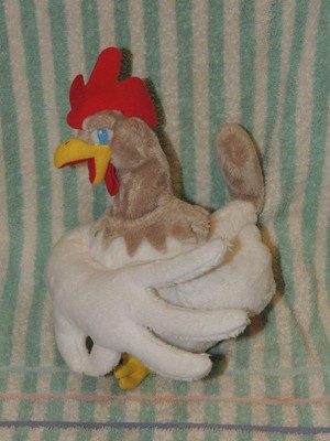 Commonwealth Plush Stuffed Rooster Bowing Making a Bow 12
